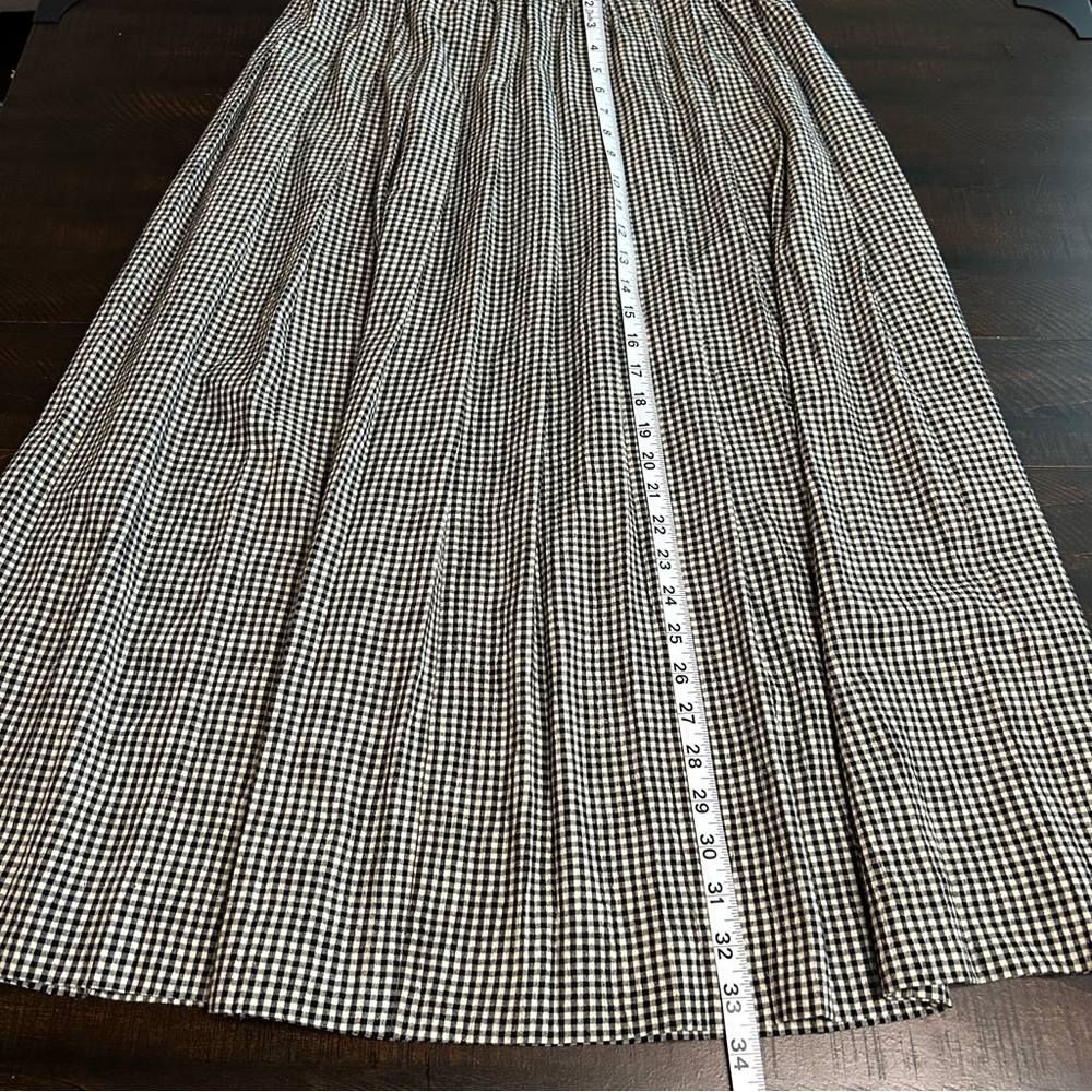Vintage Susan Bristol Black and White Gingham A-Line Skirt - Picture 3 of 6